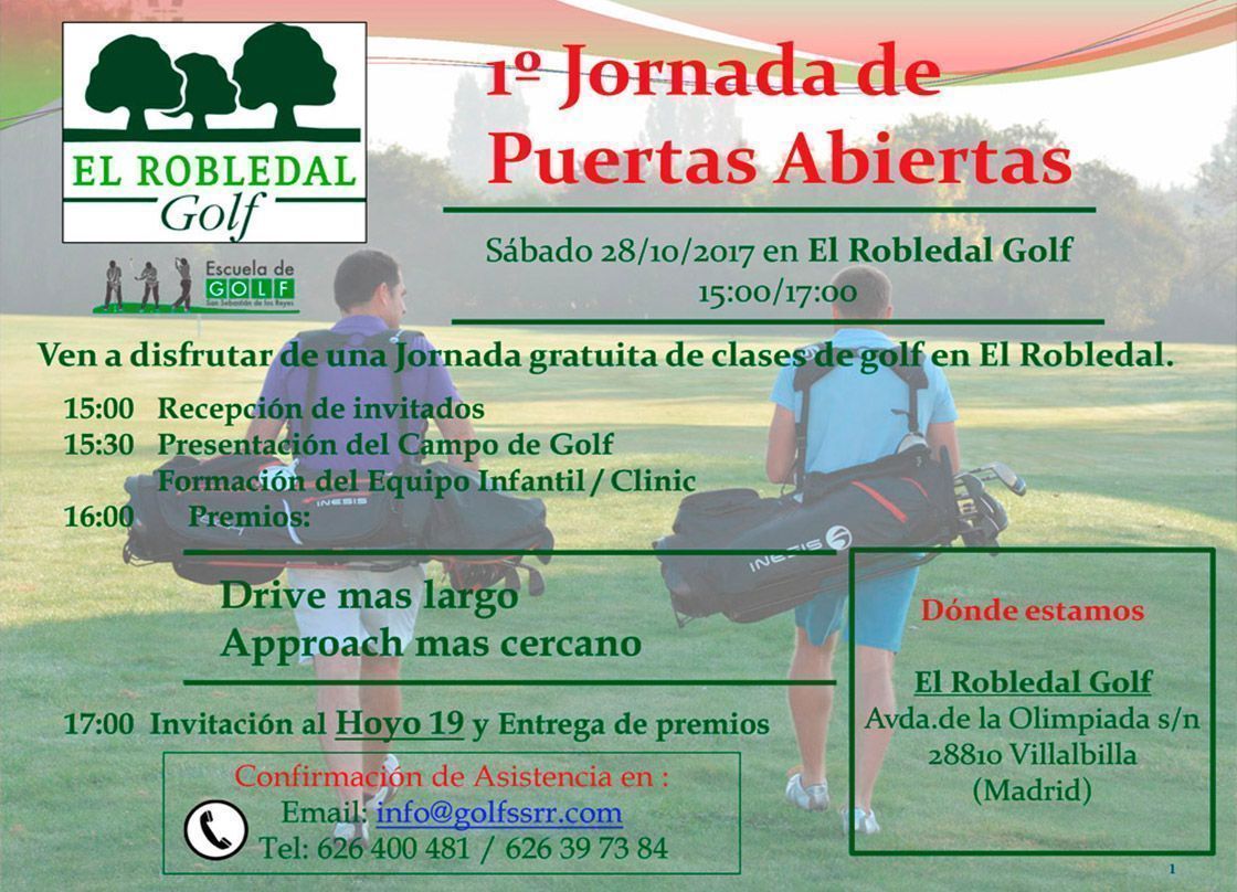 jugar al golf en el robledal