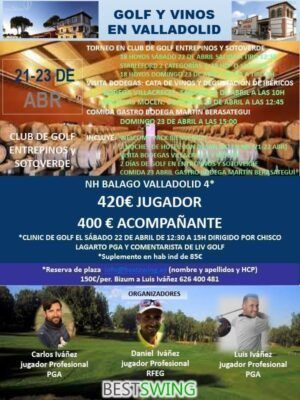 escapada valladolid vino golf