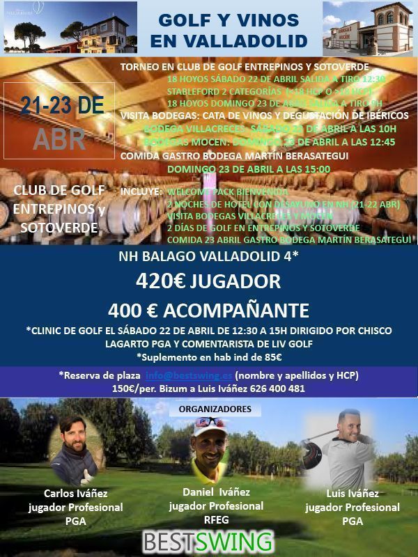 escapada valladolid vino golf