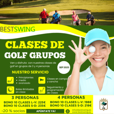 Curso en grupo de golf en madrid